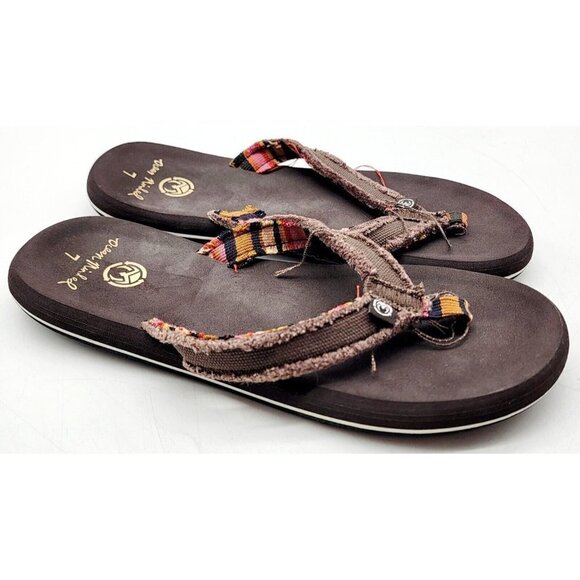 ocean minded flip flops Men sz 7 - Picture 1 of 7